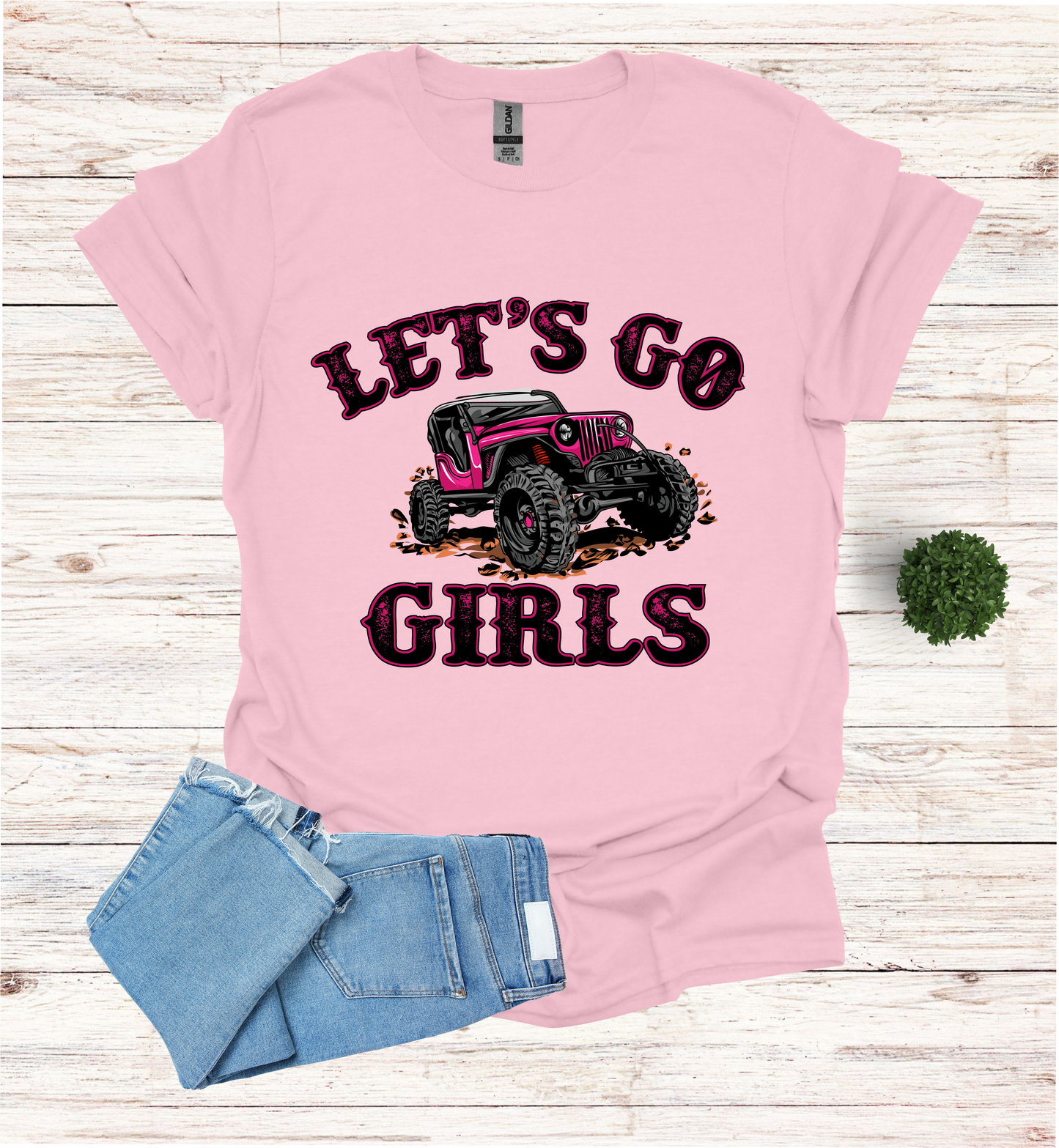 Let's Go Girls jeep mudding scene