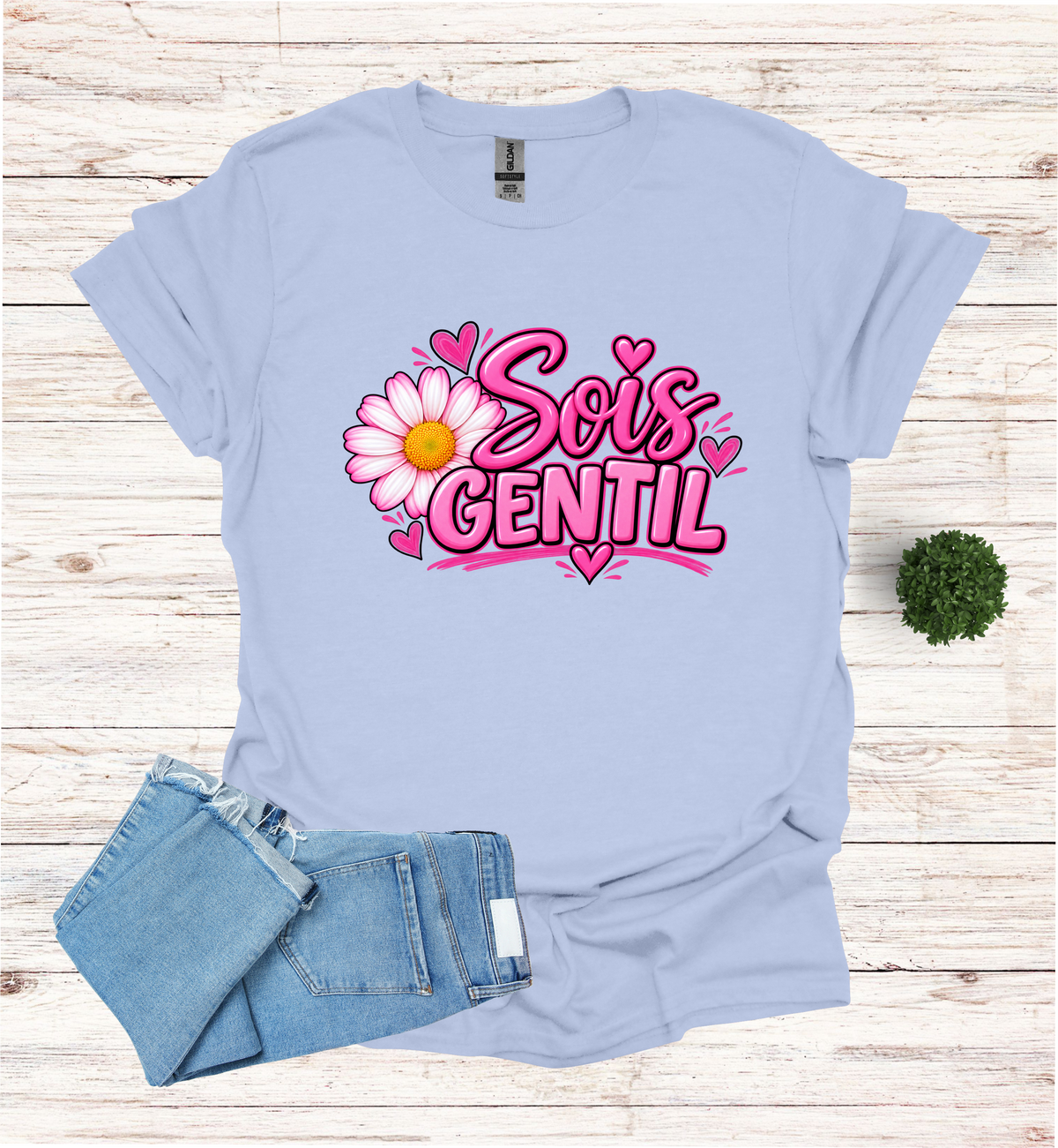 Sois Gentil, Be kind T-Shirt raising awareness