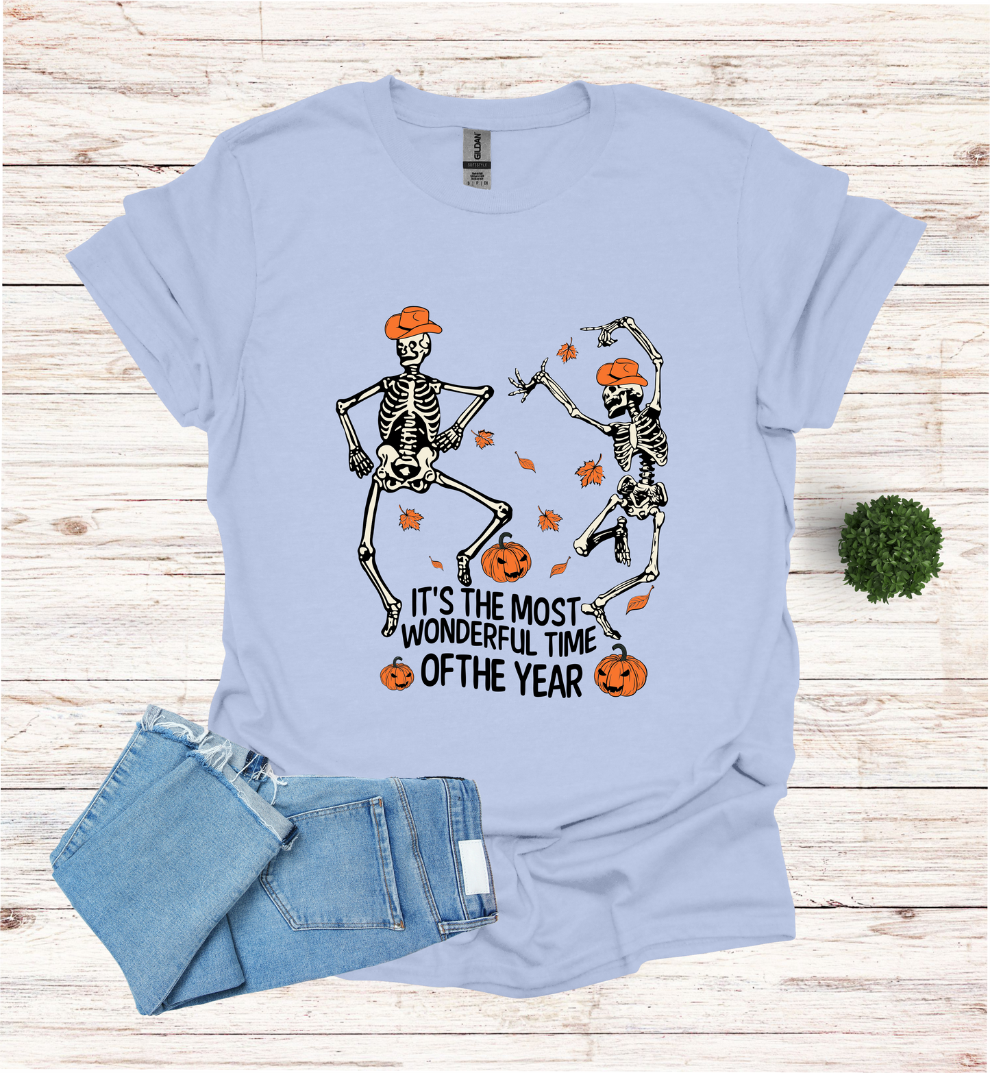 Halloween Skeletons dancing most wonderful time of Year