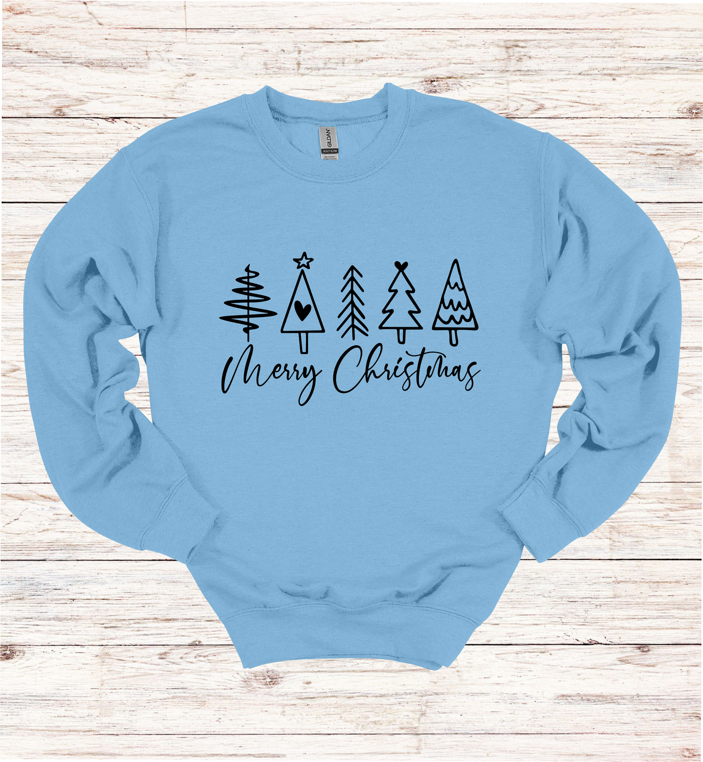 Merry Christmas and Trees Sweatshirt