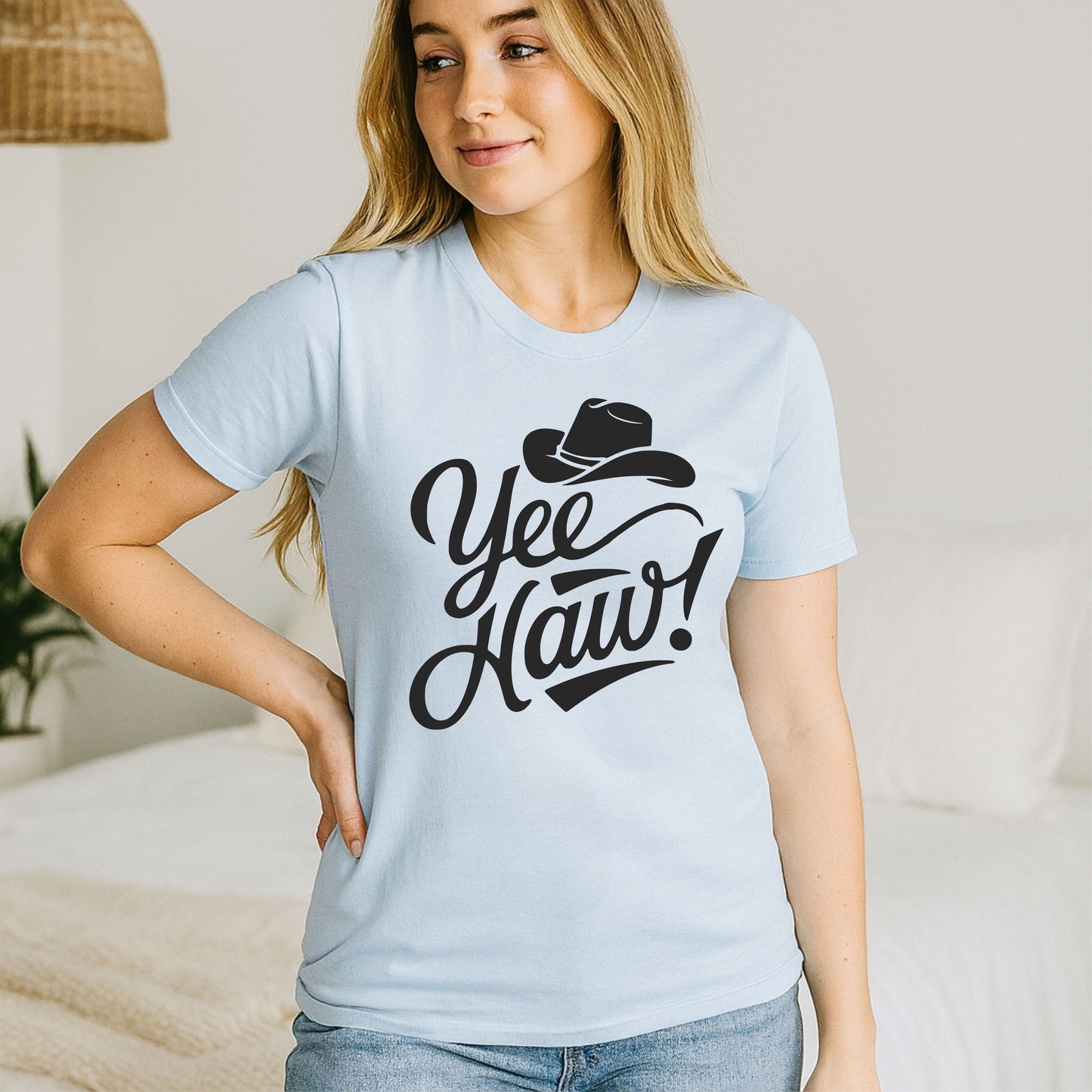 YEE HAW With A Cowboy Hat Shirt