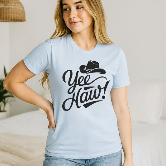 YEE HAW With A Cowboy Hat Shirt