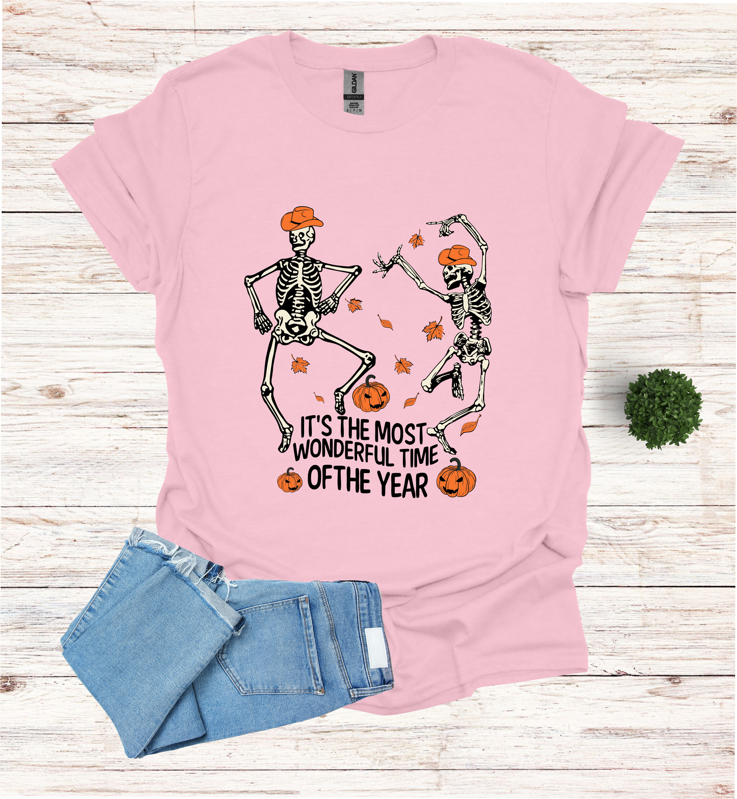 Halloween Skeletons dancing most wonderful time of Year
