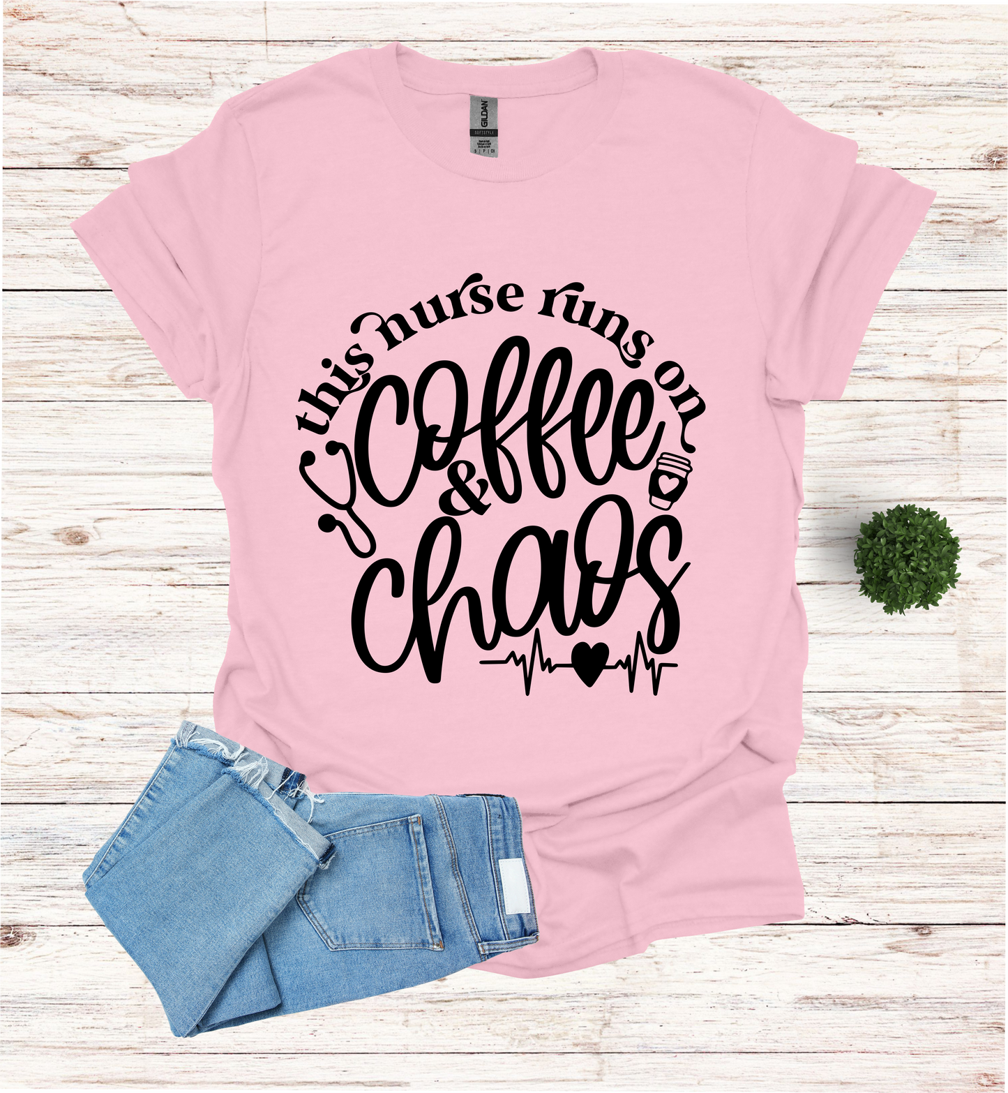 This Nurse Runs on Coffee and Chaos Shirt