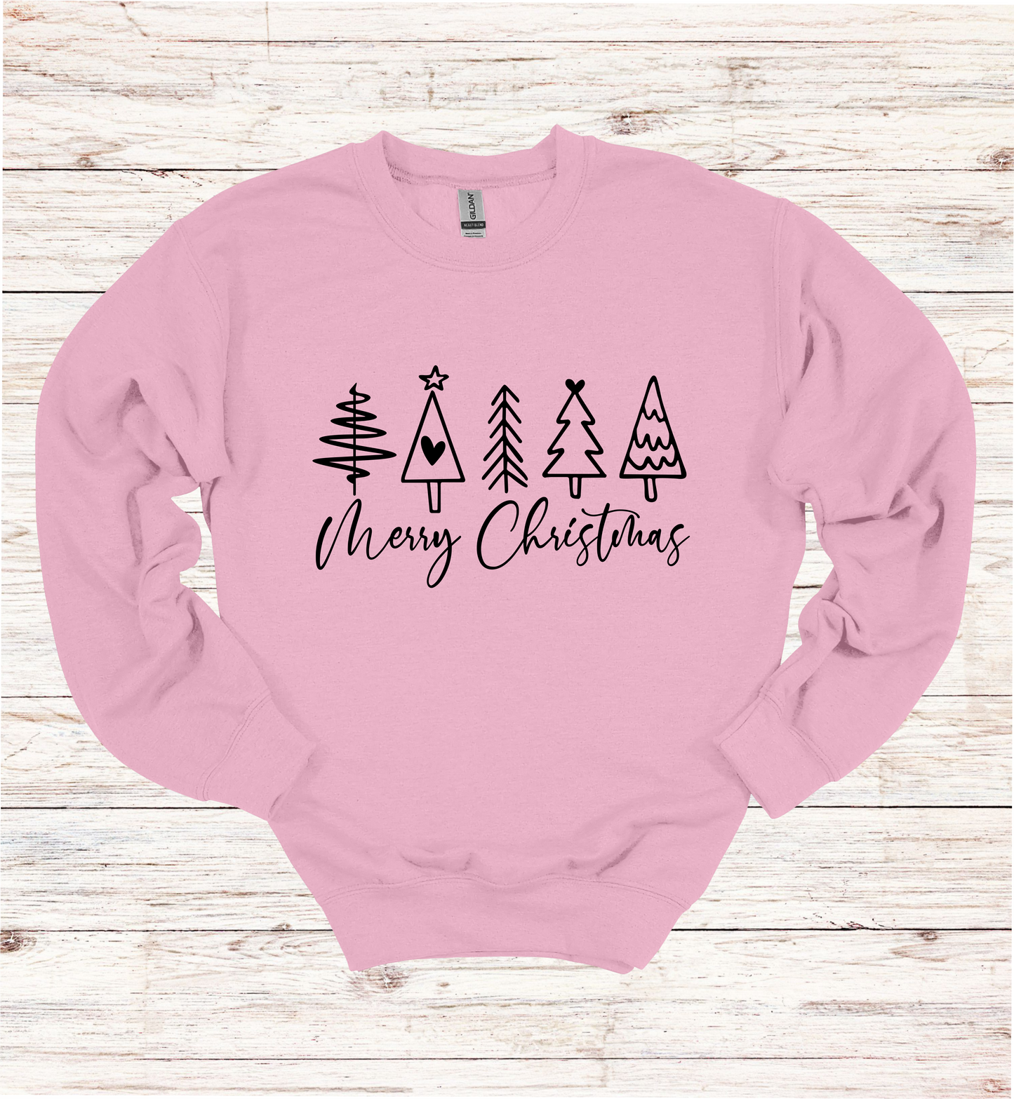 Merry Christmas and Trees Sweatshirt
