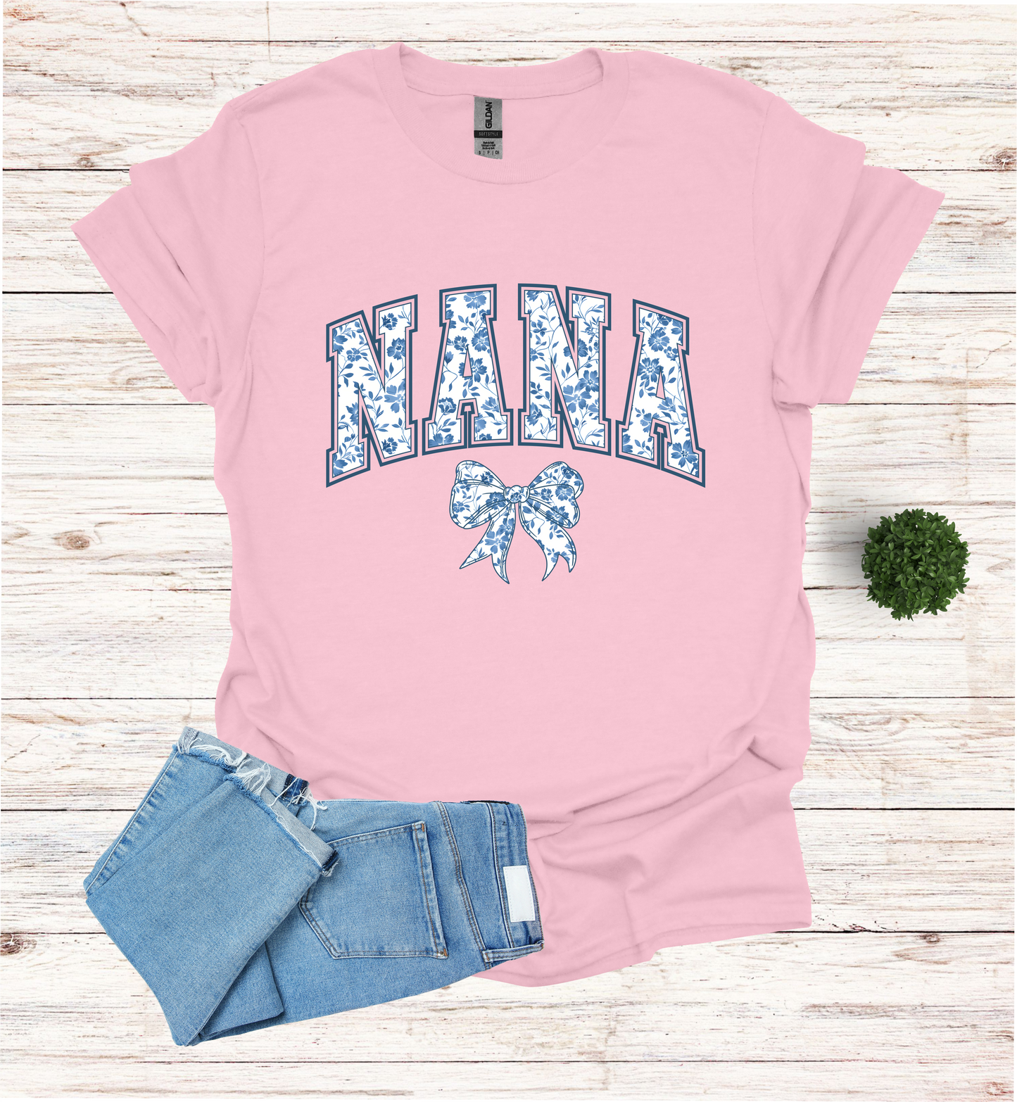 Nana Chinoiserie Blue Coquette T-Shirt