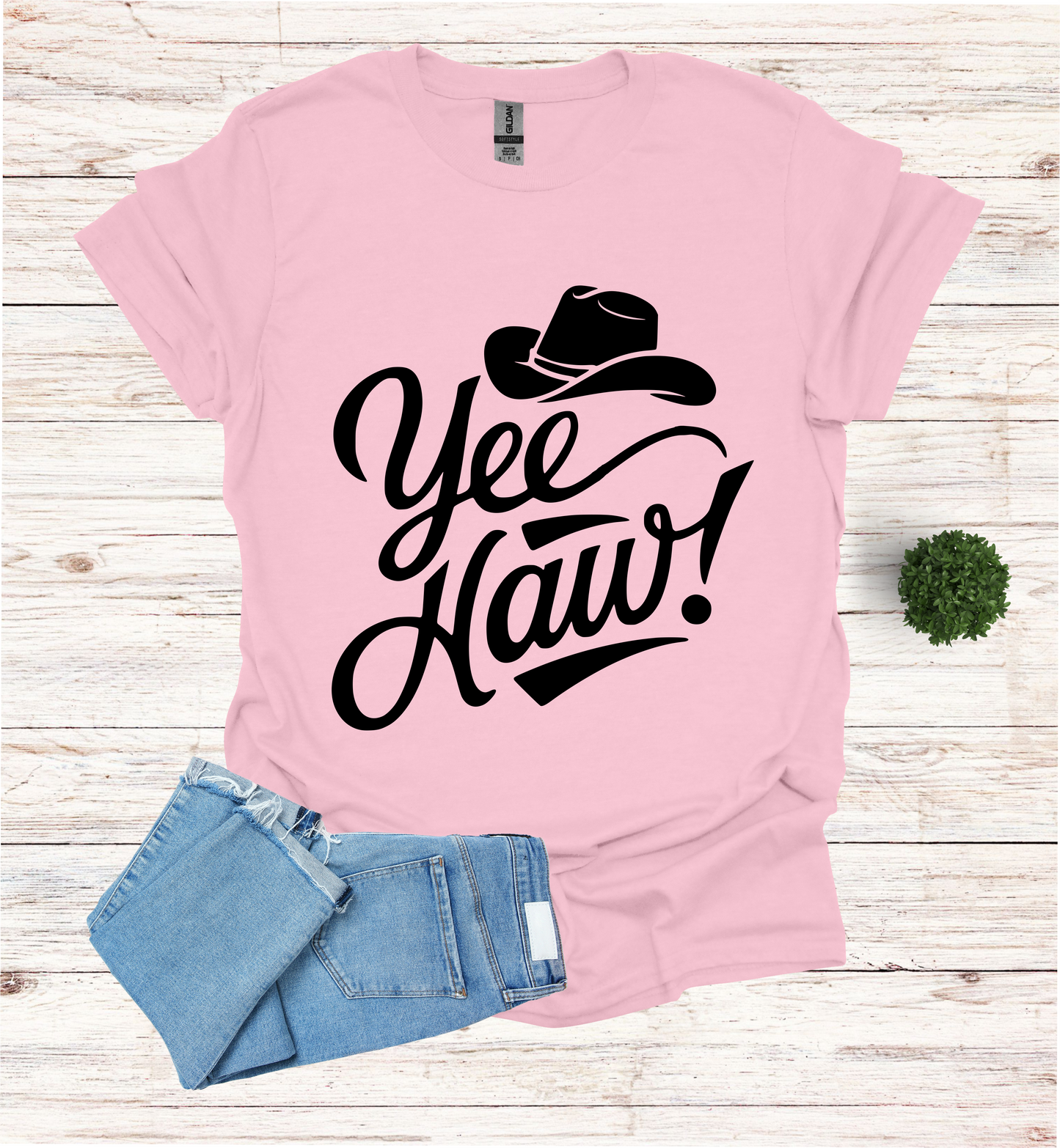 YEE HAW With A Cowboy Hat Shirt