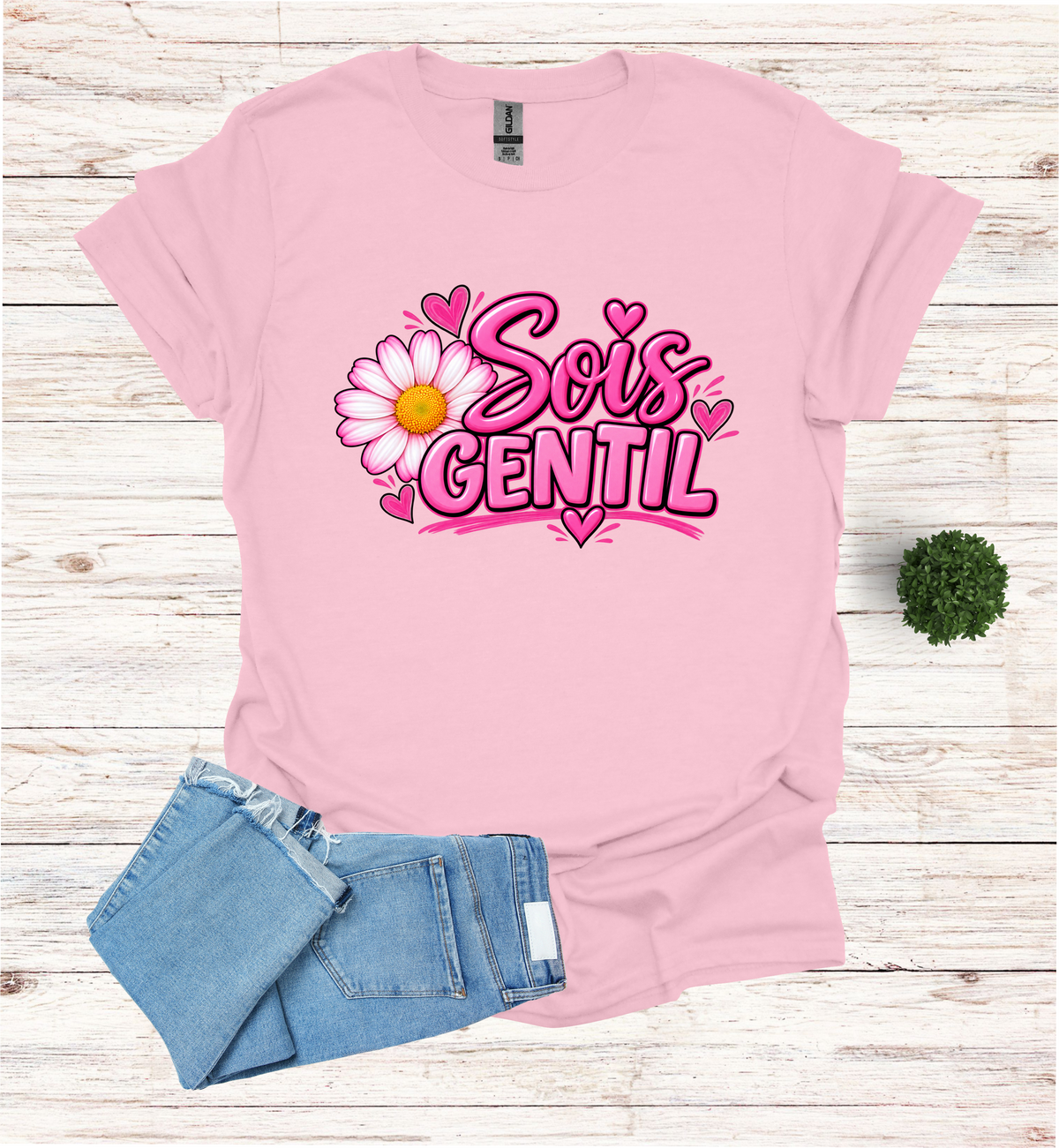 Sois Gentil, Be kind T-Shirt raising awareness