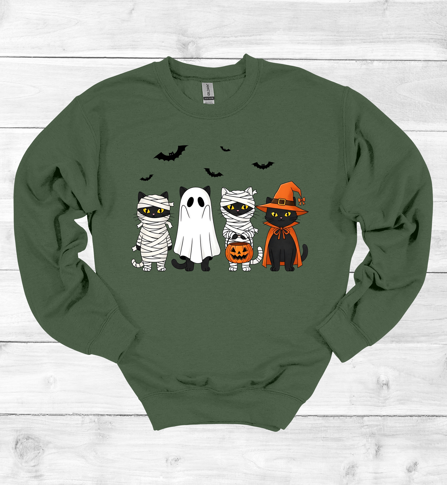 Halloween Cats with costumes Sweatshirt