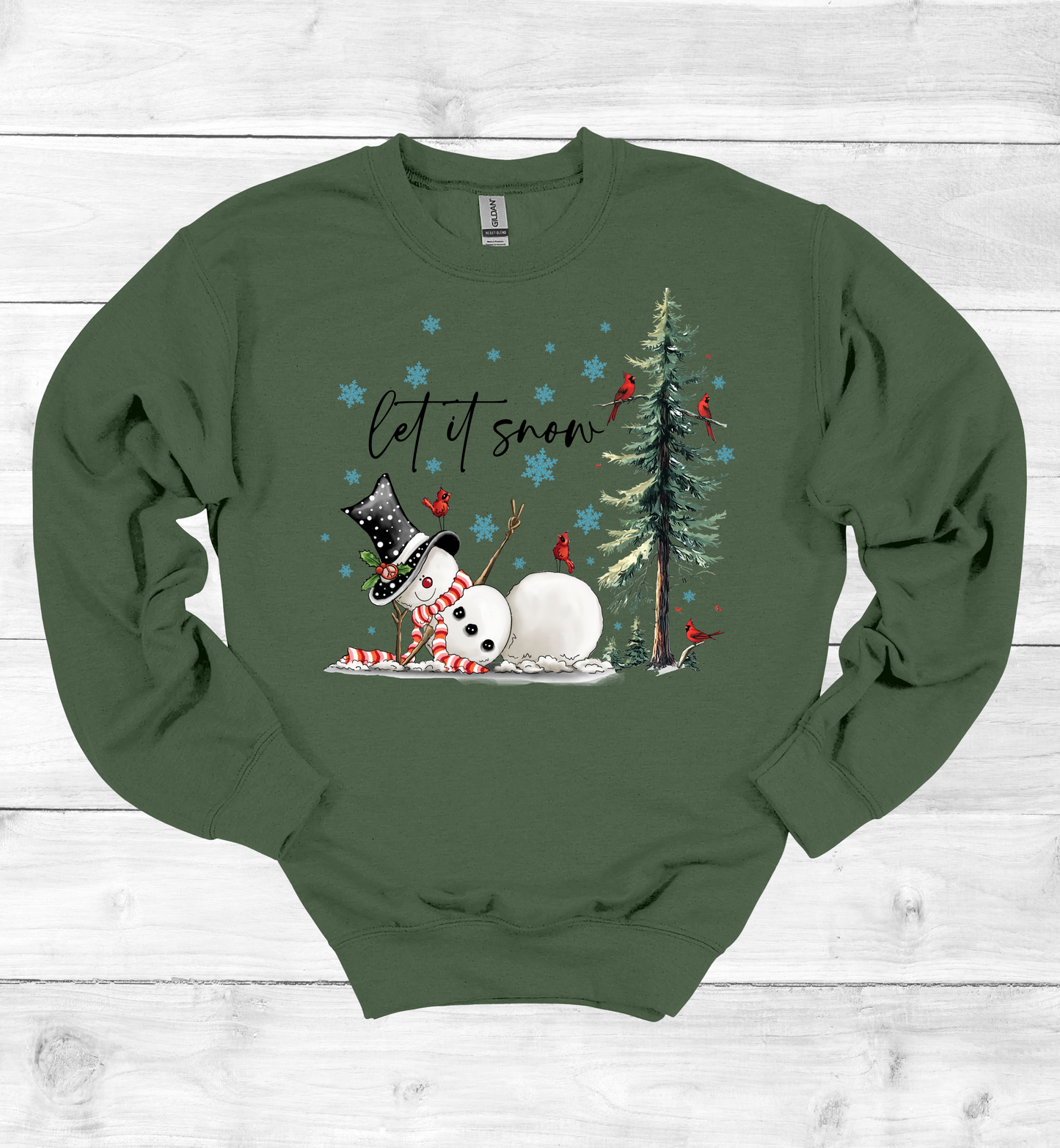 Christmas Let It Snow Crew Neck Sweater