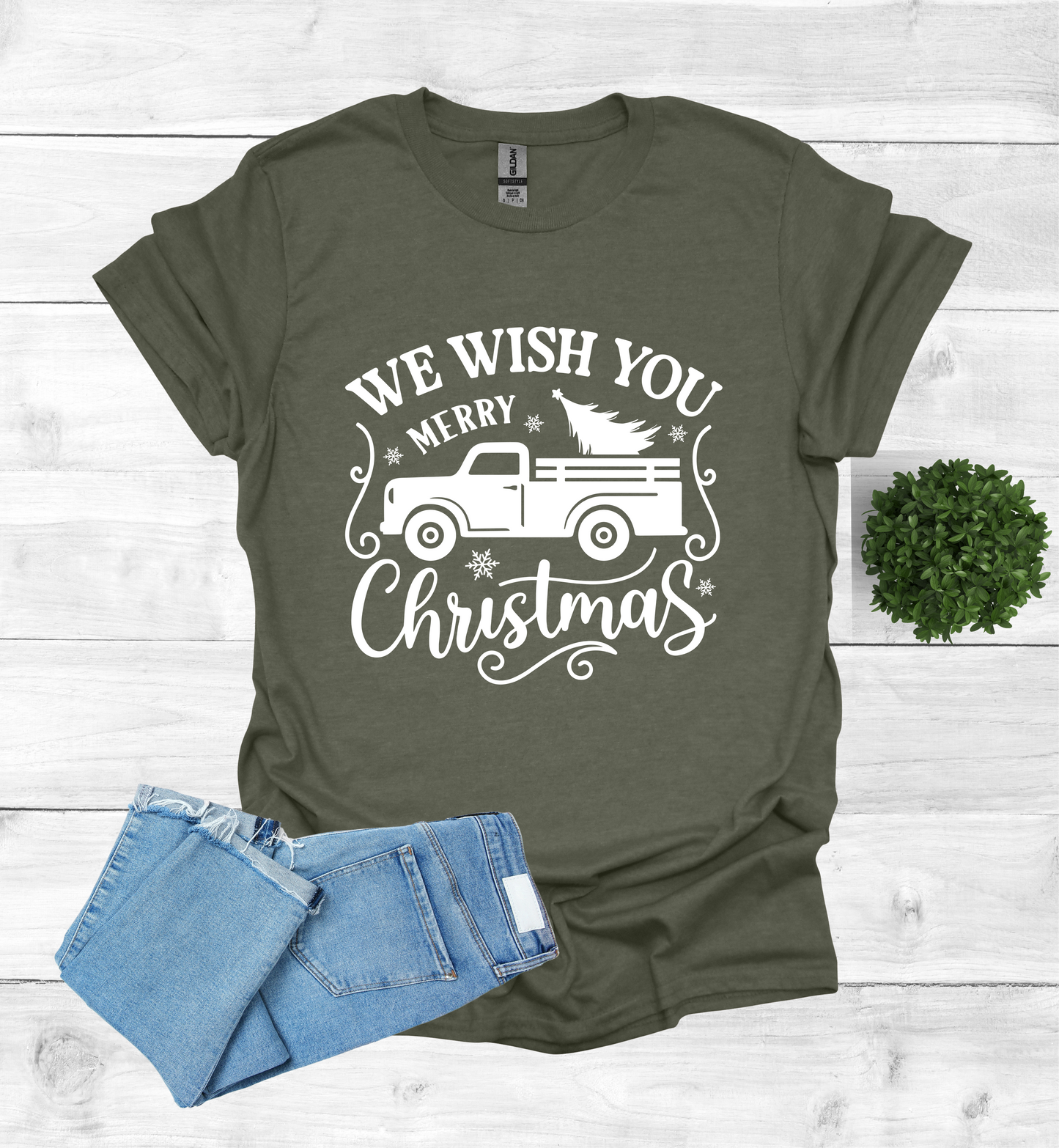 Vintage Truck with a Christmas Tree
