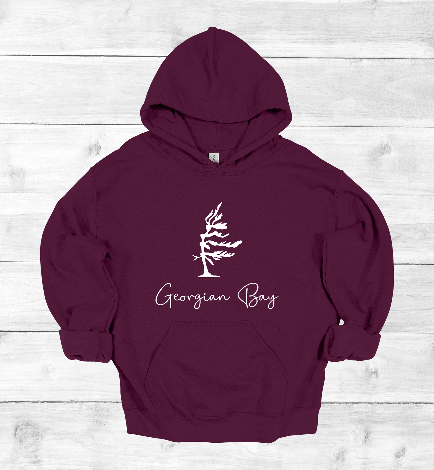 Georgian Bay Wind swept pine tree hoodie