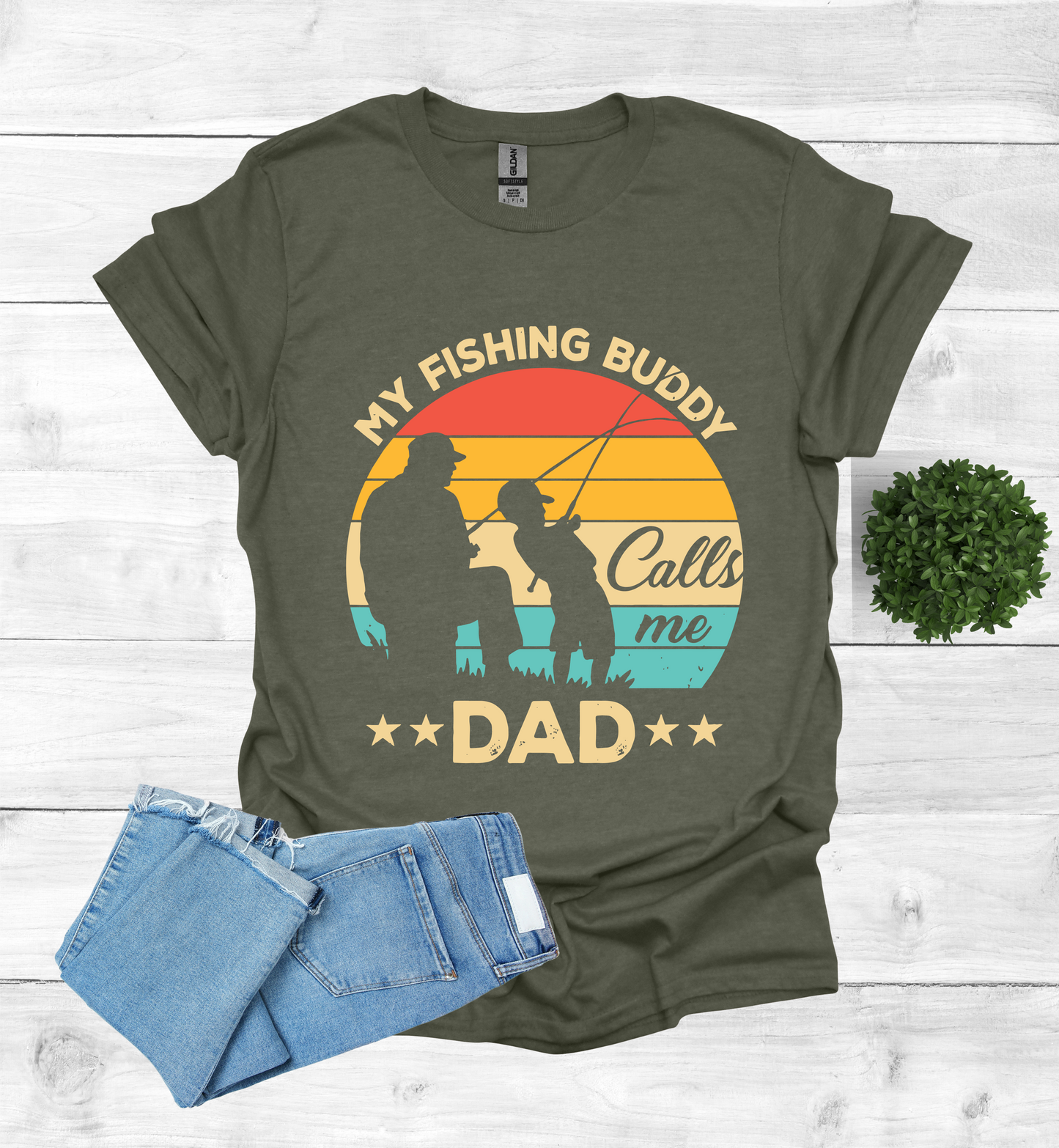 My Fishing Buddy calls me Dad T-Shirt