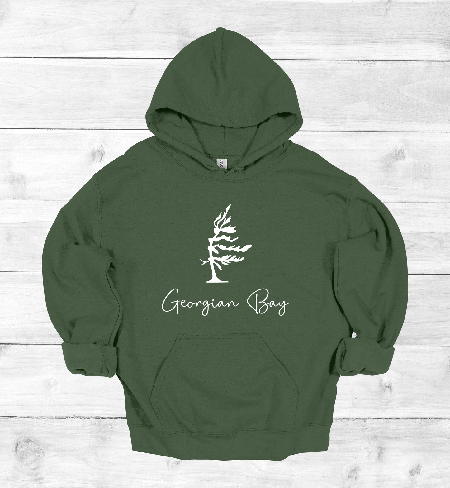 Georgian Bay Wind swept pine tree hoodie