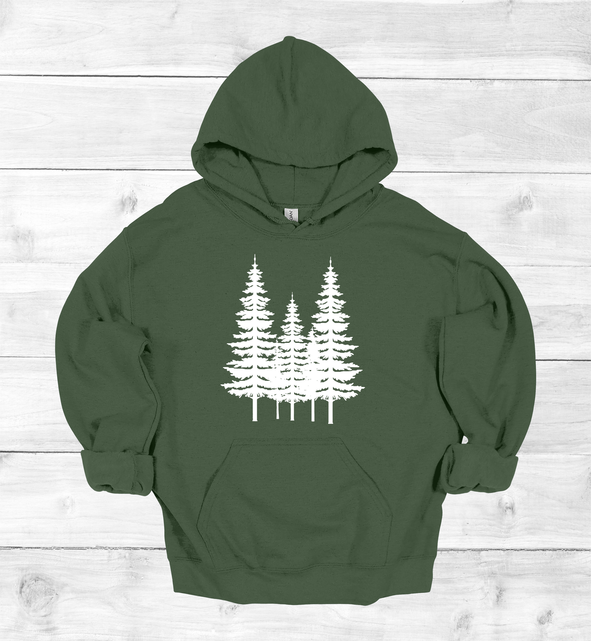 Forest Pine trees and single tree on the arms Sweatshirt
