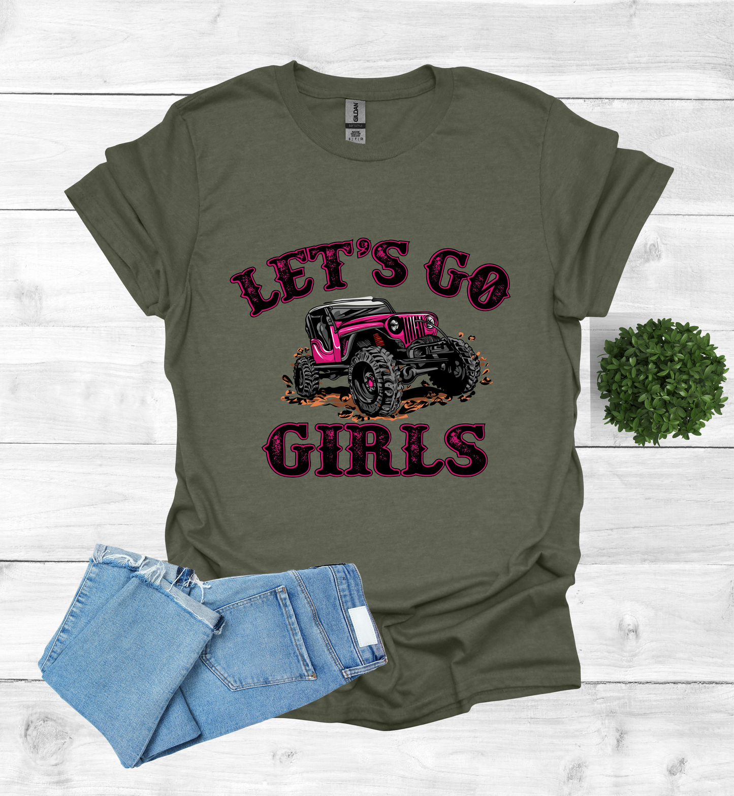 Let's Go Girls jeep mudding scene