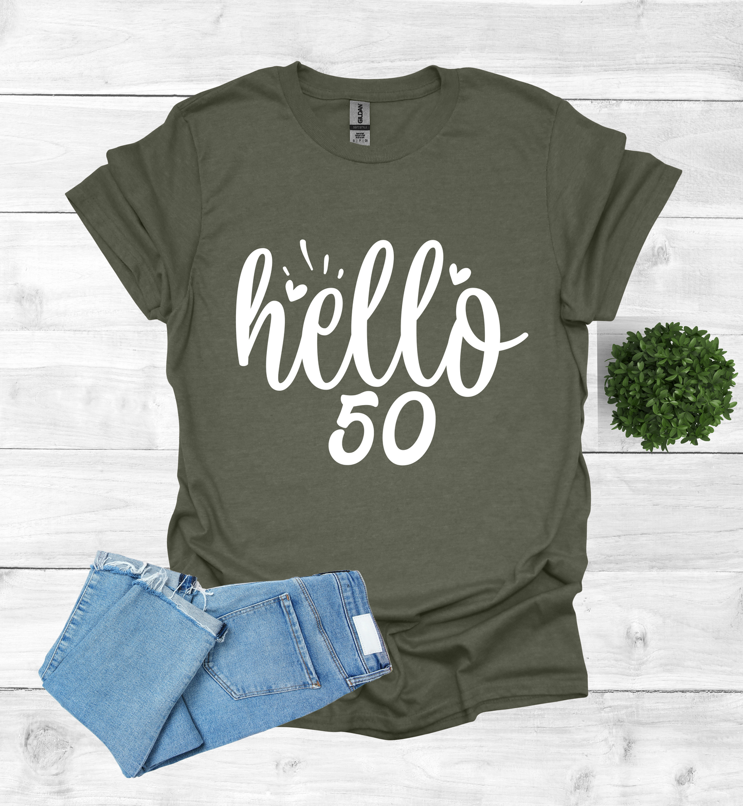 Hello 50 Birthday Shirt