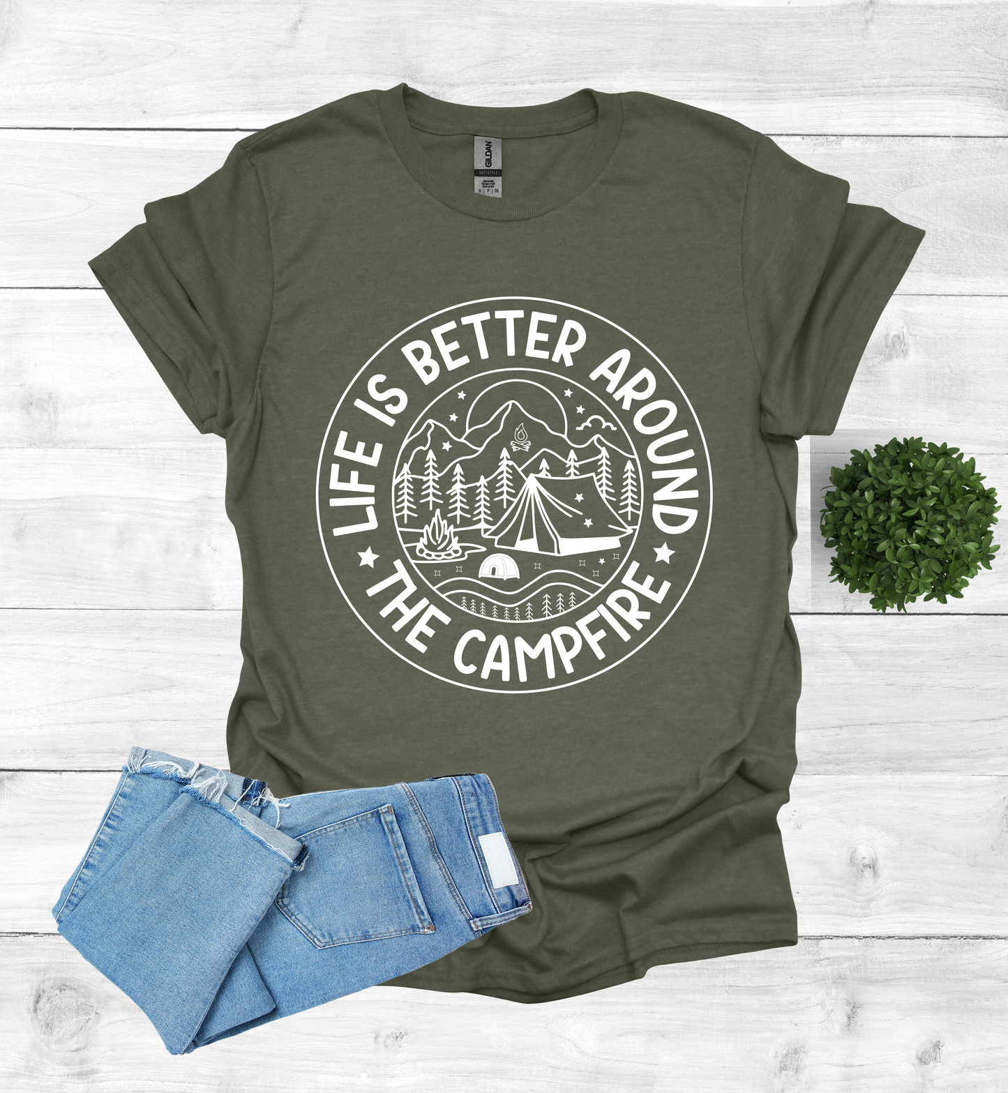 Life is better around the campfire shirt