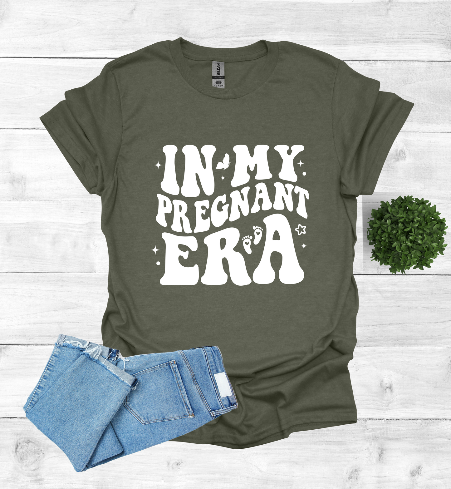 In my pregnant ERA t-shirt