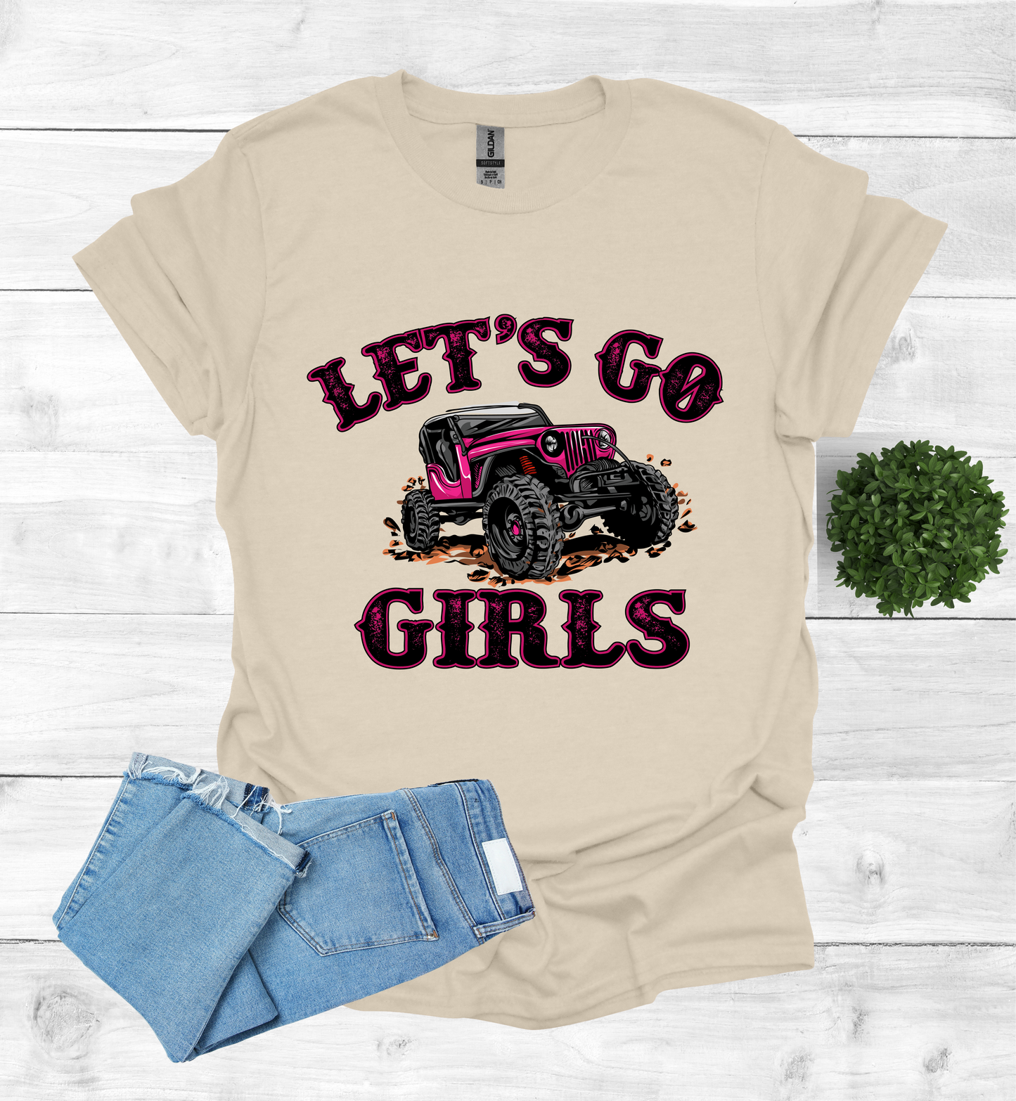 Let's Go Girls jeep mudding scene