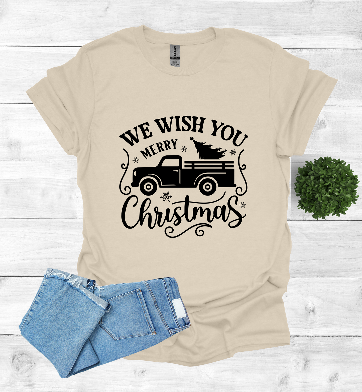 Vintage Truck with a Christmas Tree