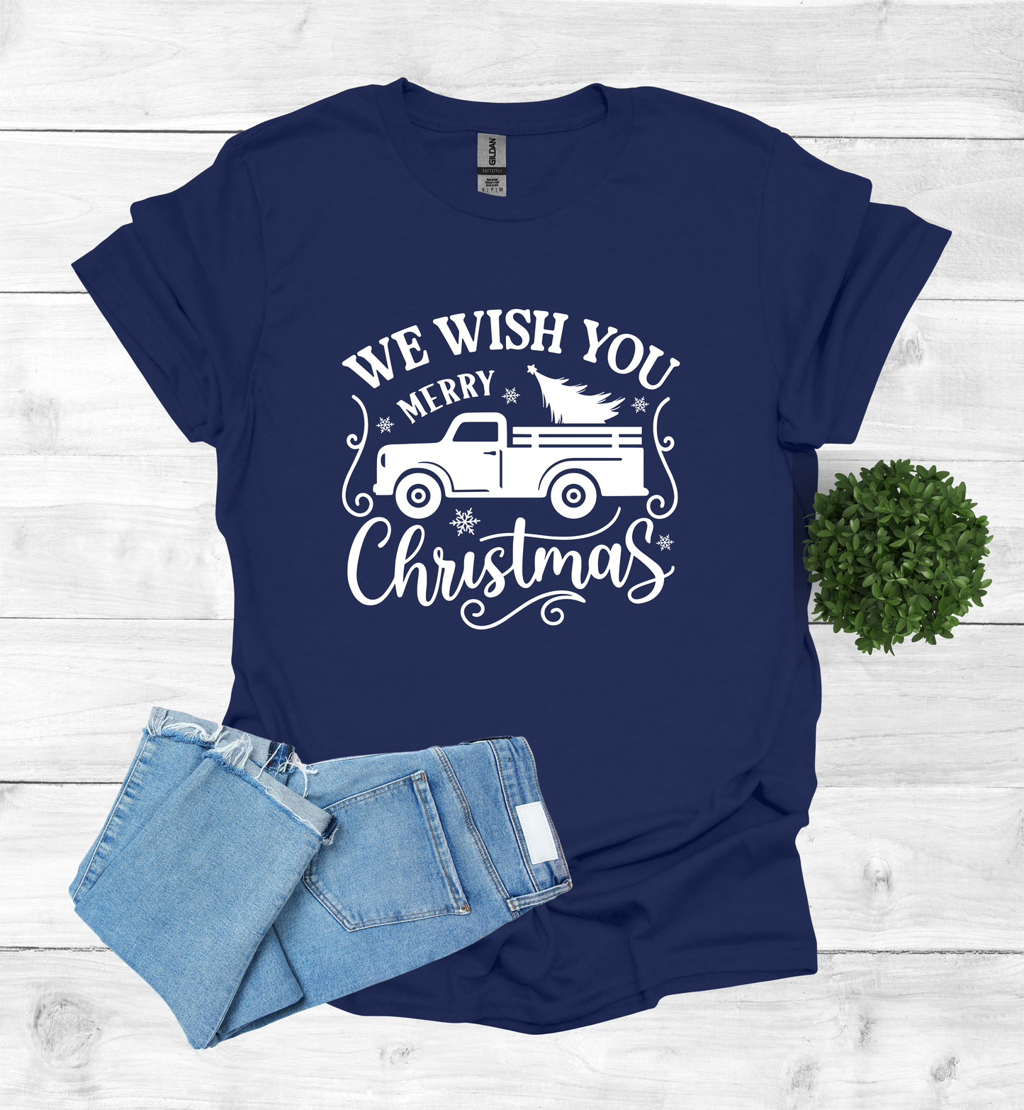 Vintage Truck with a Christmas Tree