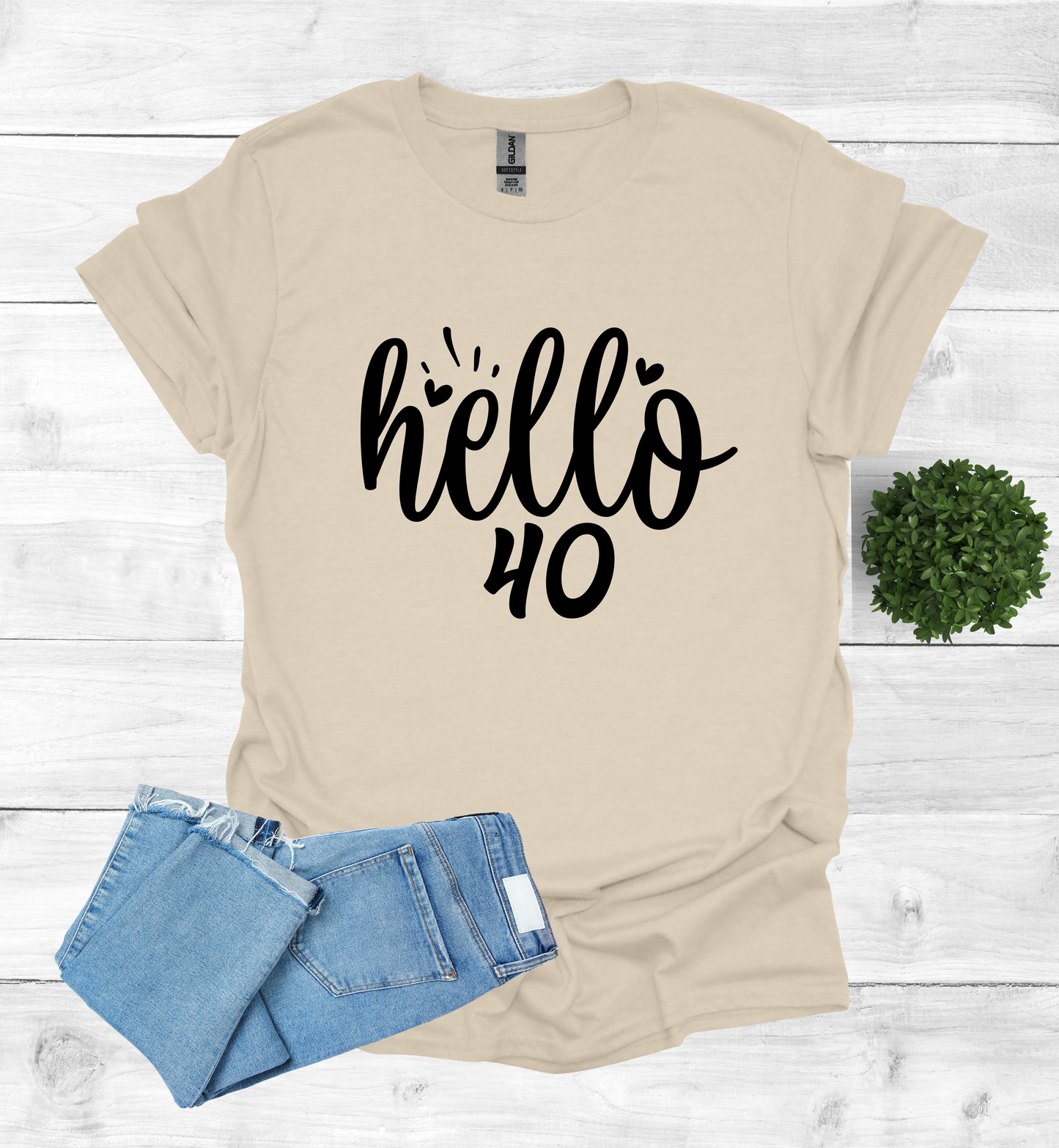 Hello 40 Birthday Shirt