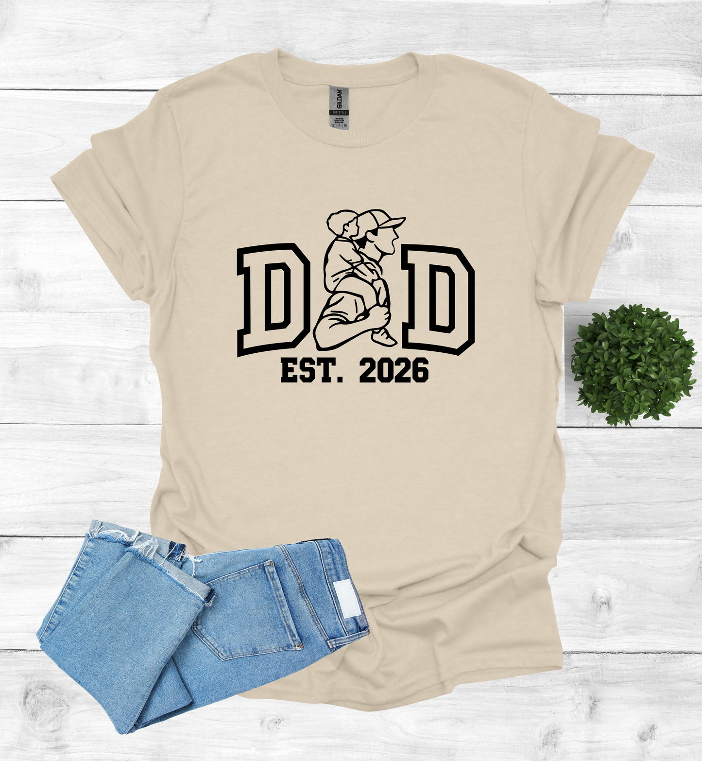 Dad EST 2026 shirt