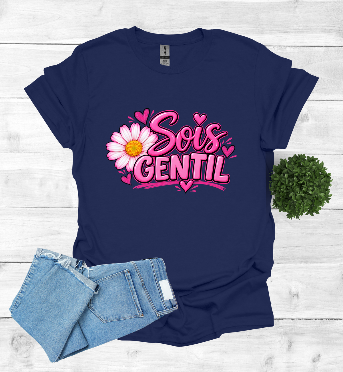 Sois Gentil, Be kind T-Shirt raising awareness