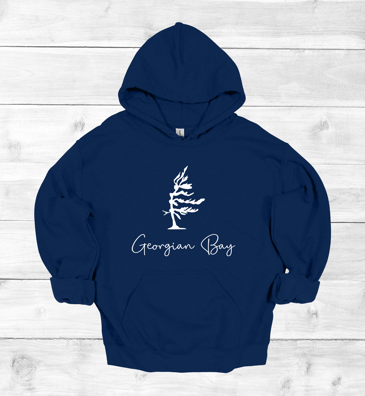Georgian Bay Wind swept pine tree hoodie