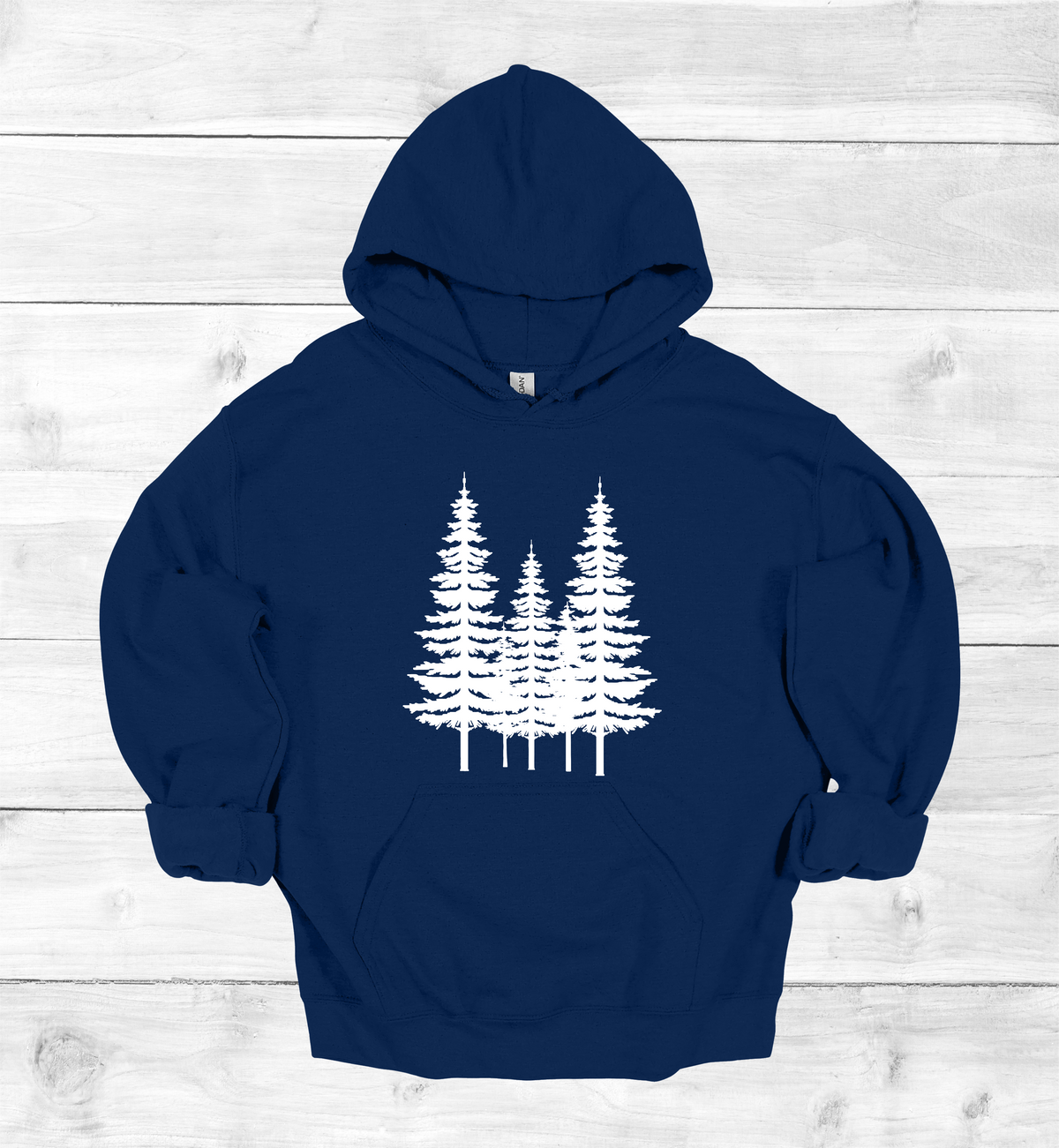 Forest Pine trees and single tree on the arms Sweatshirt
