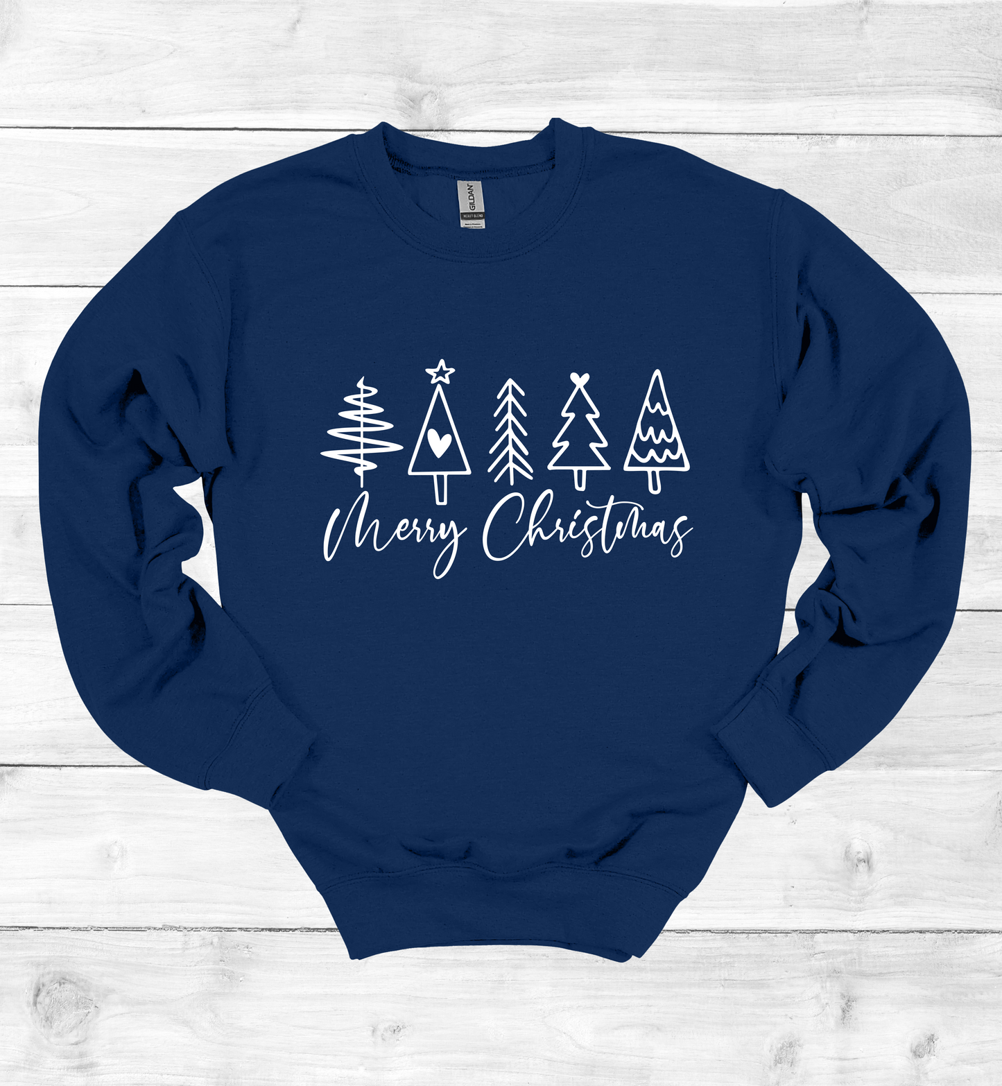 Merry Christmas and Trees Sweatshirt