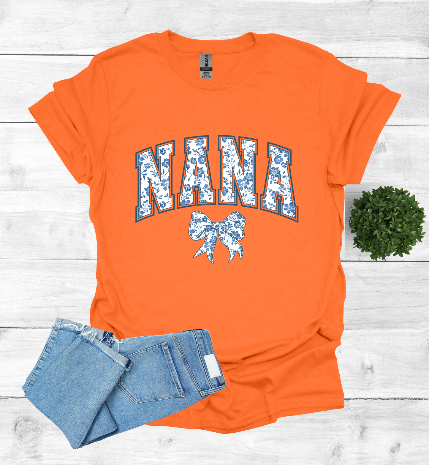 Nana Chinoiserie Blue Coquette T-Shirt