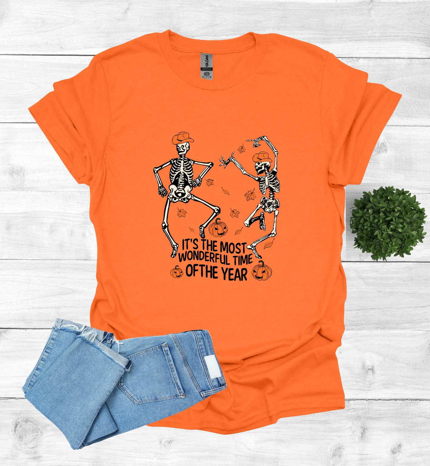 Halloween Skeletons dancing most wonderful time of Year