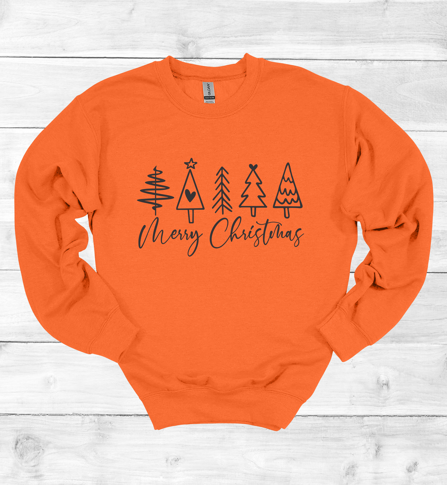 Merry Christmas and Trees Sweatshirt