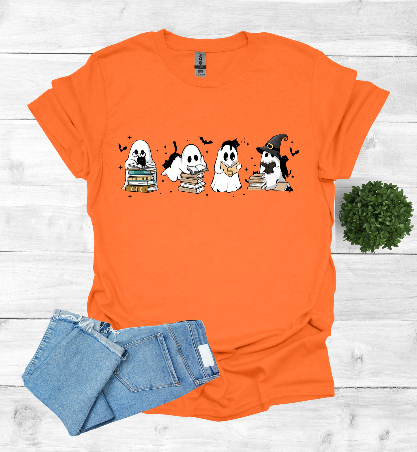Ghost Reading Books Shirt