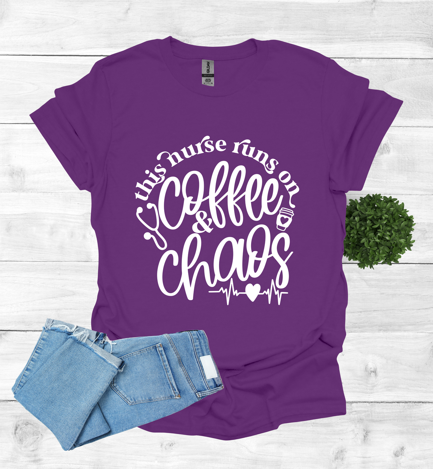 This Nurse Runs on Coffee and Chaos Shirt