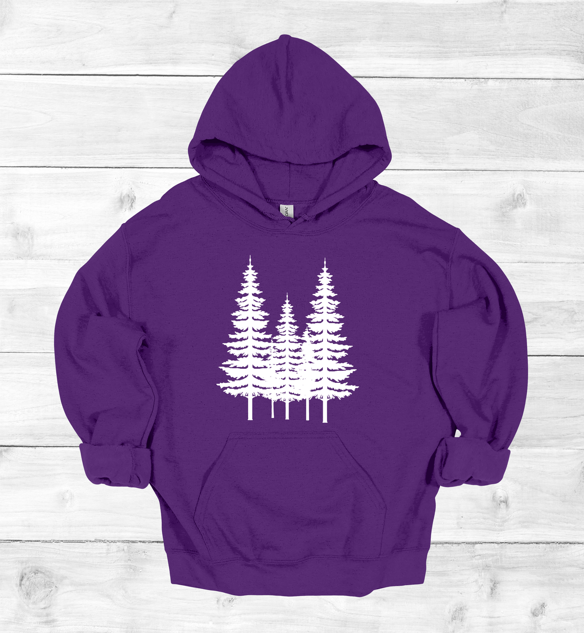 Forest Pine trees and single tree on the arms Sweatshirt