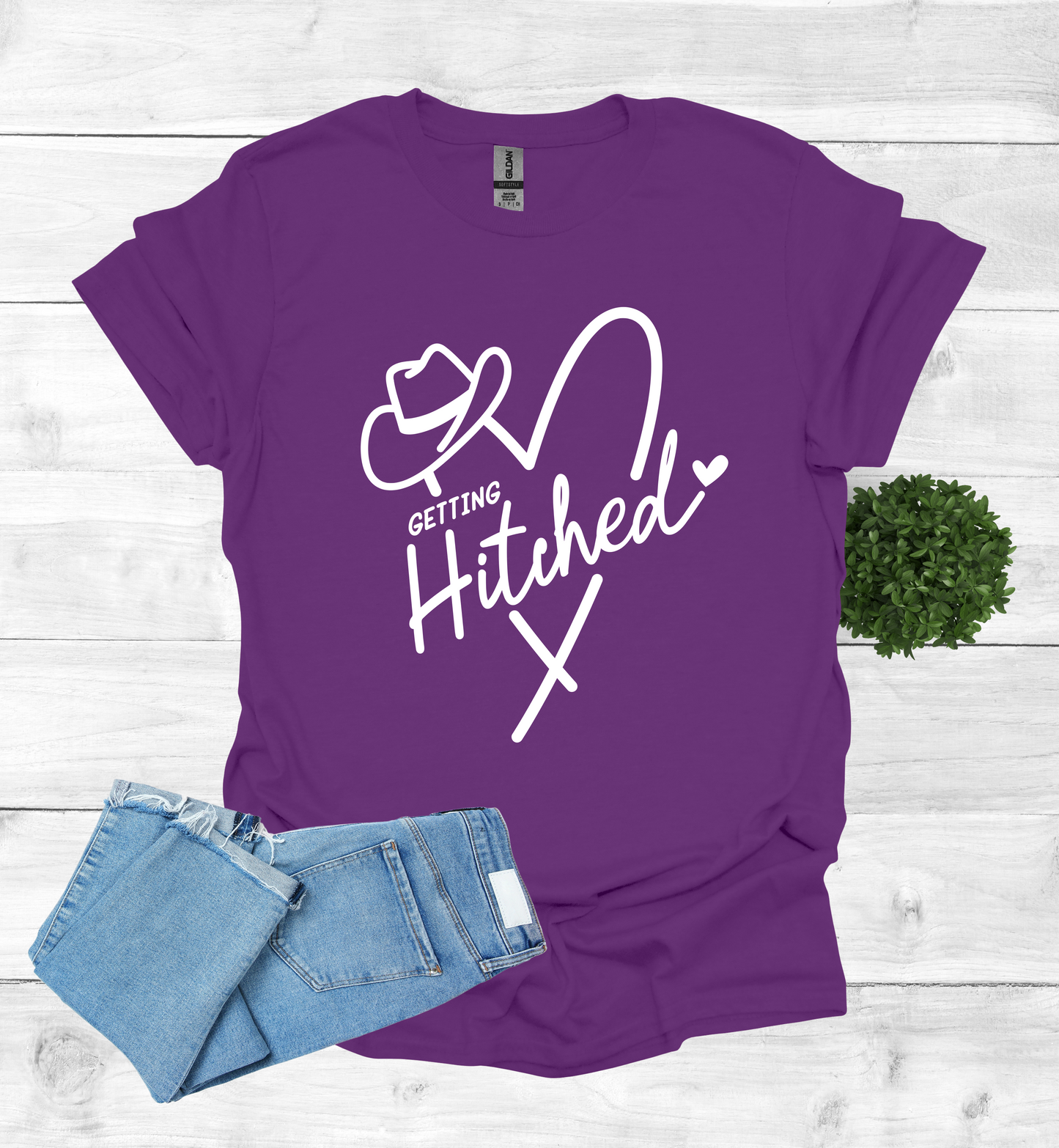Getting Hitched and Heart shape and cowboy hat