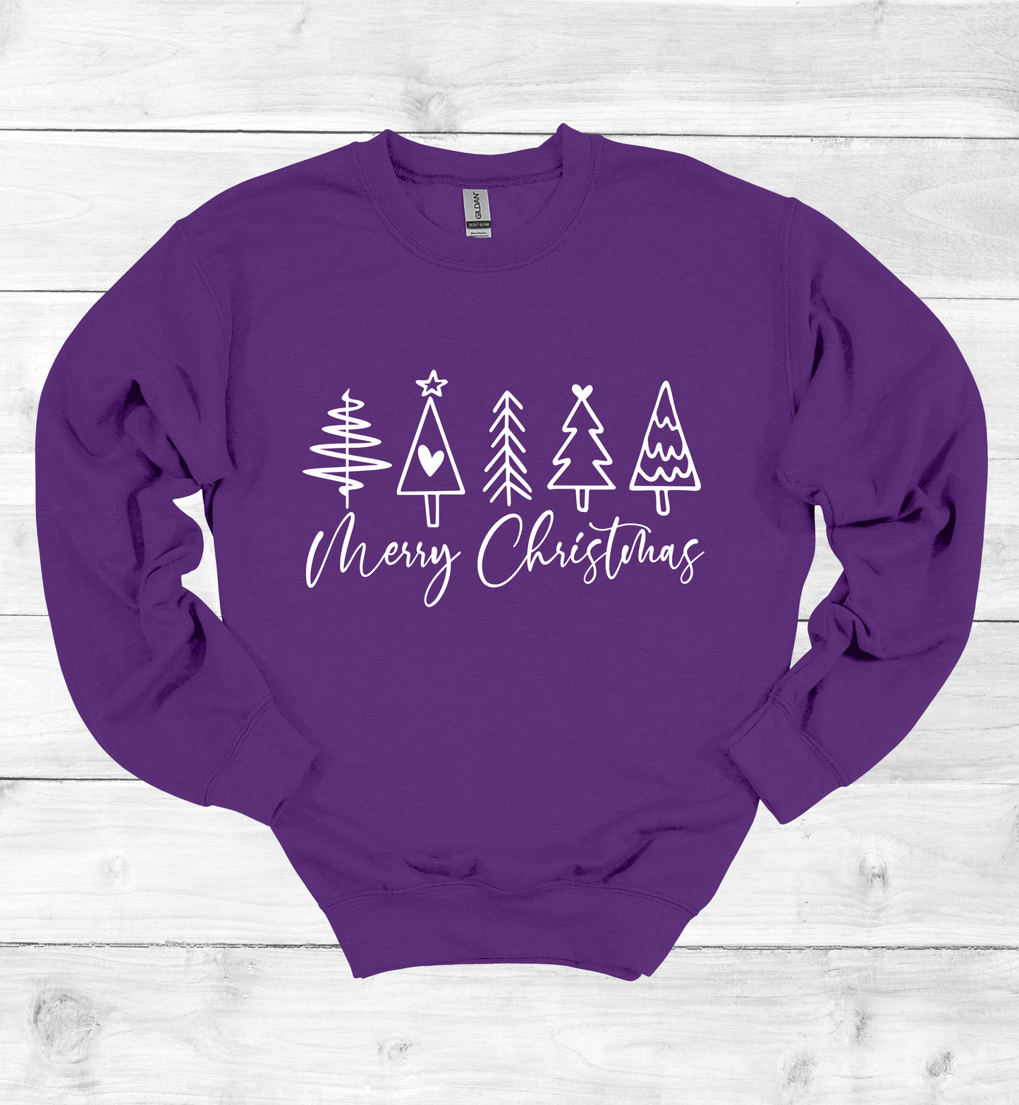 Merry Christmas and Trees Sweatshirt