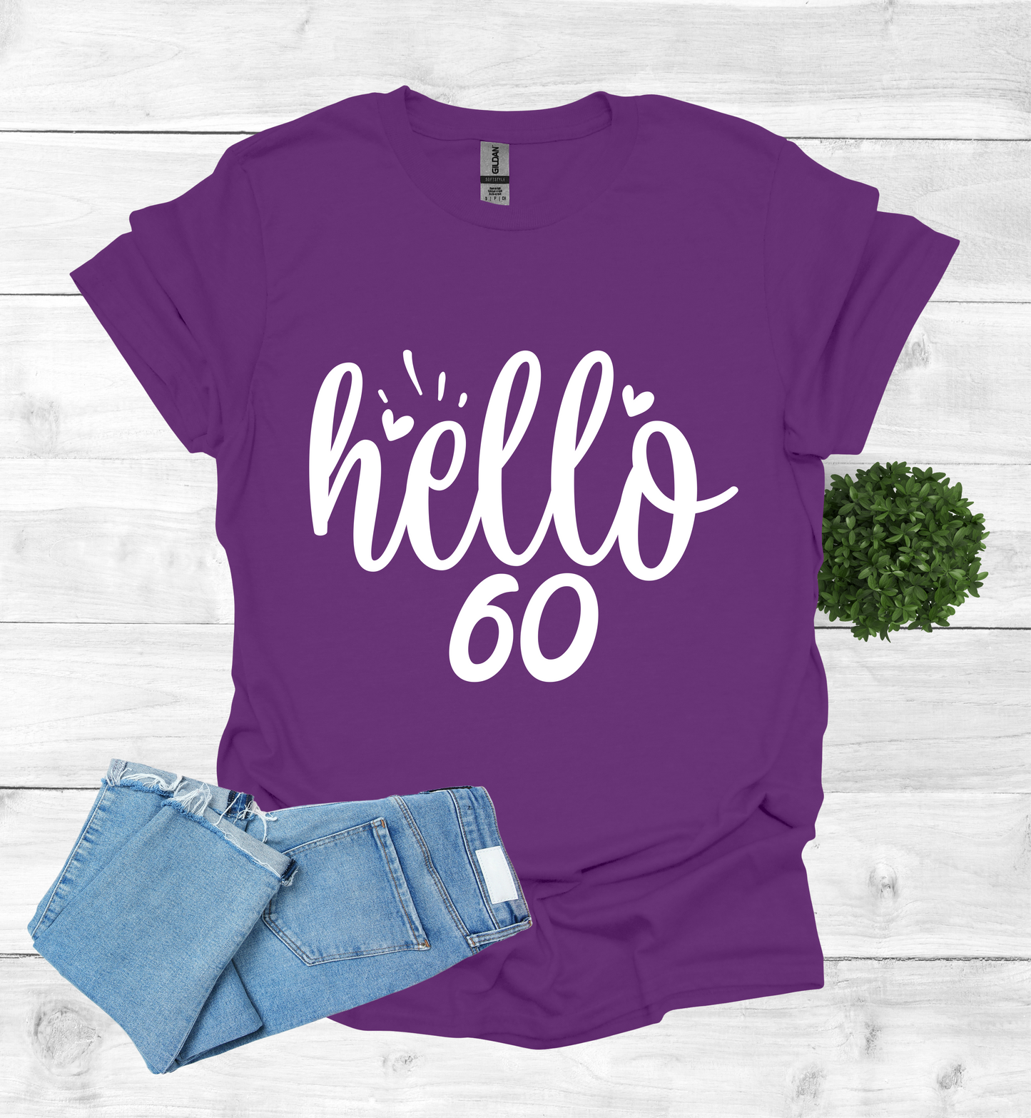 Hello 60 Birthday Shirt