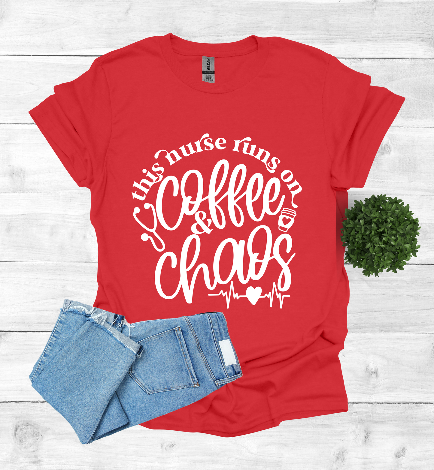 This Nurse Runs on Coffee and Chaos Shirt
