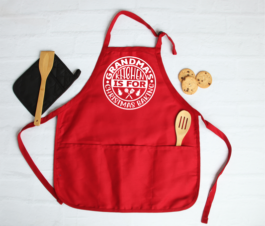 Grandmas kitchen is for Christmas baking, Apron