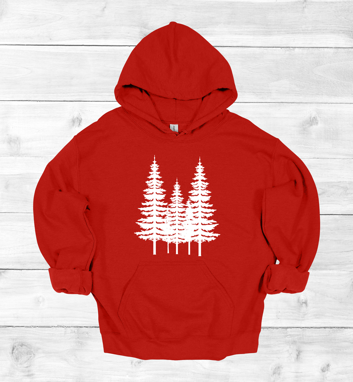 Forest Pine trees and single tree on the arms Sweatshirt