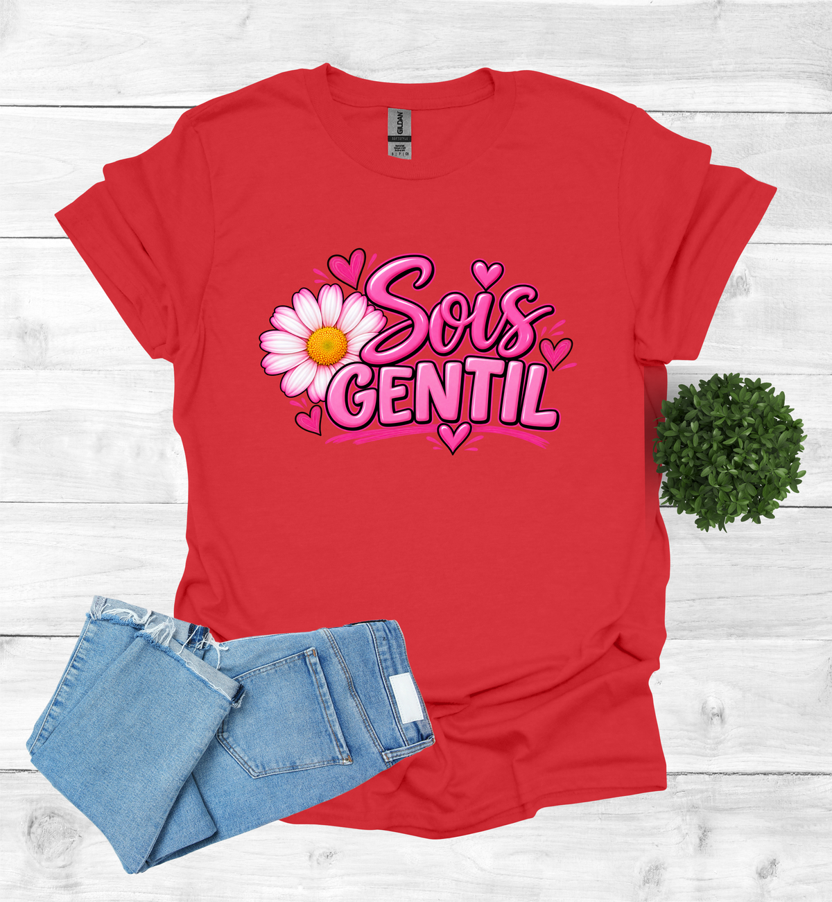 Sois Gentil, Be kind T-Shirt raising awareness