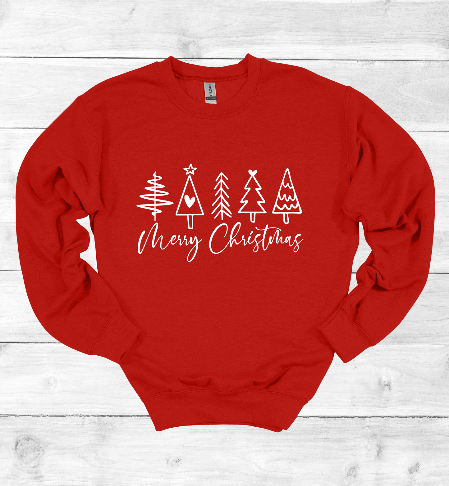 Merry Christmas and Trees Sweatshirt