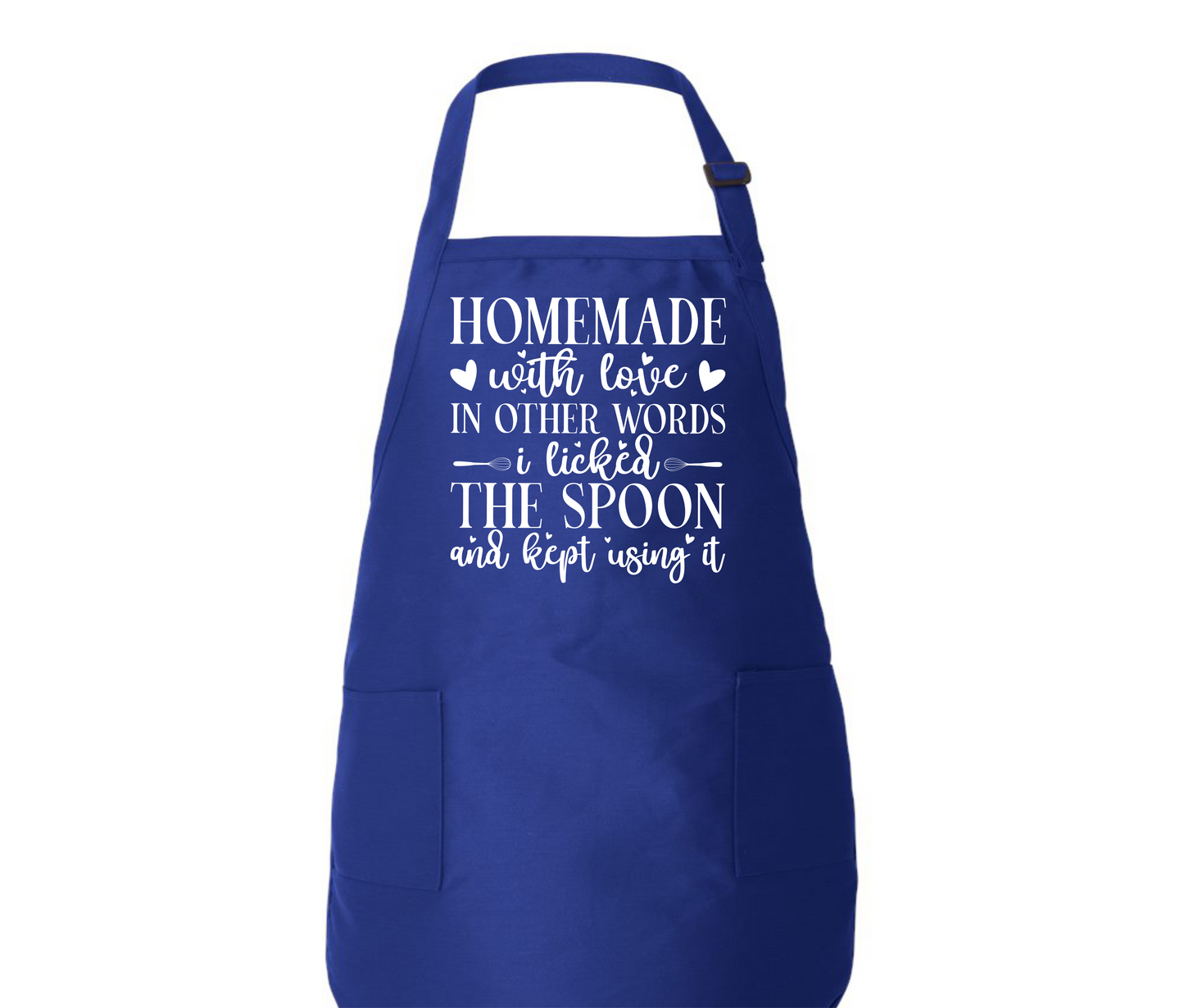 Licked the spoon and kept using it Apron