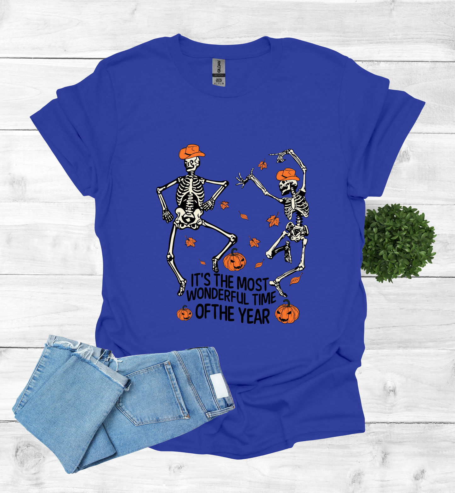 Halloween Skeletons dancing most wonderful time of Year