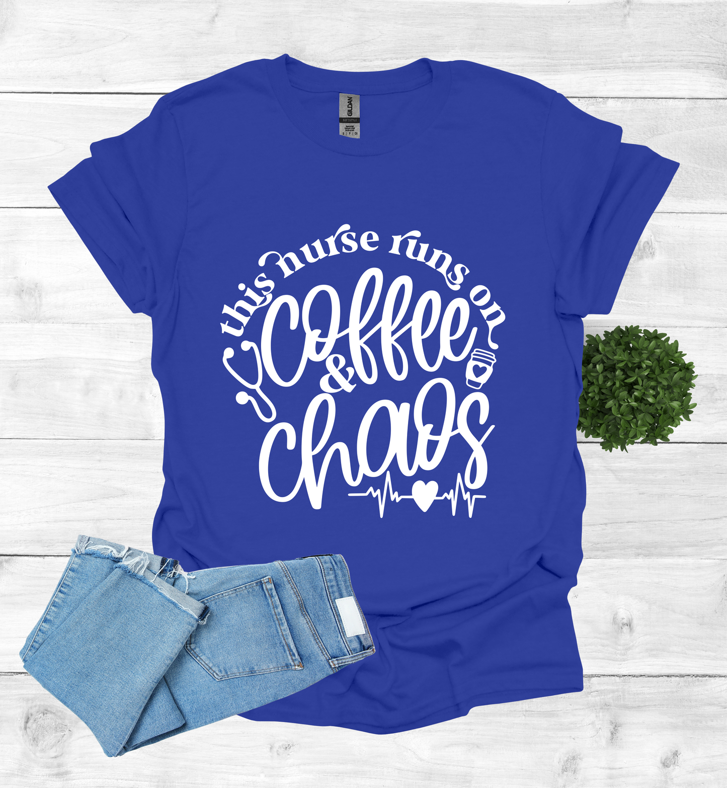This Nurse Runs on Coffee and Chaos Shirt