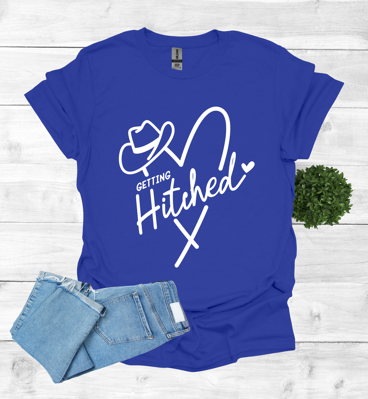 Getting Hitched and Heart shape and cowboy hat